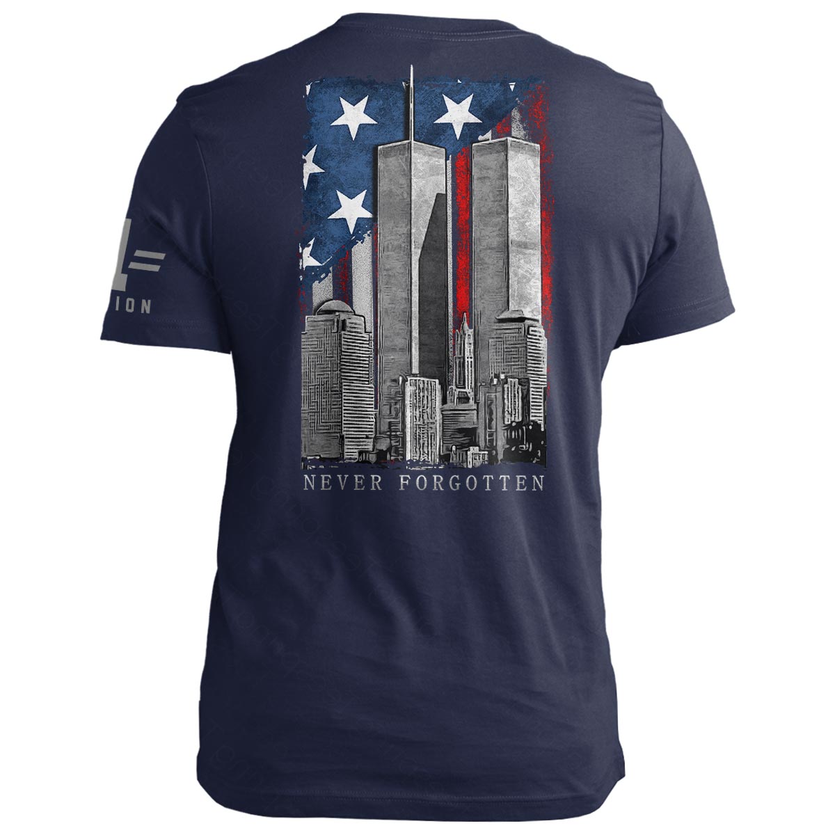 9/11 Folded Flag: Never Forgotten