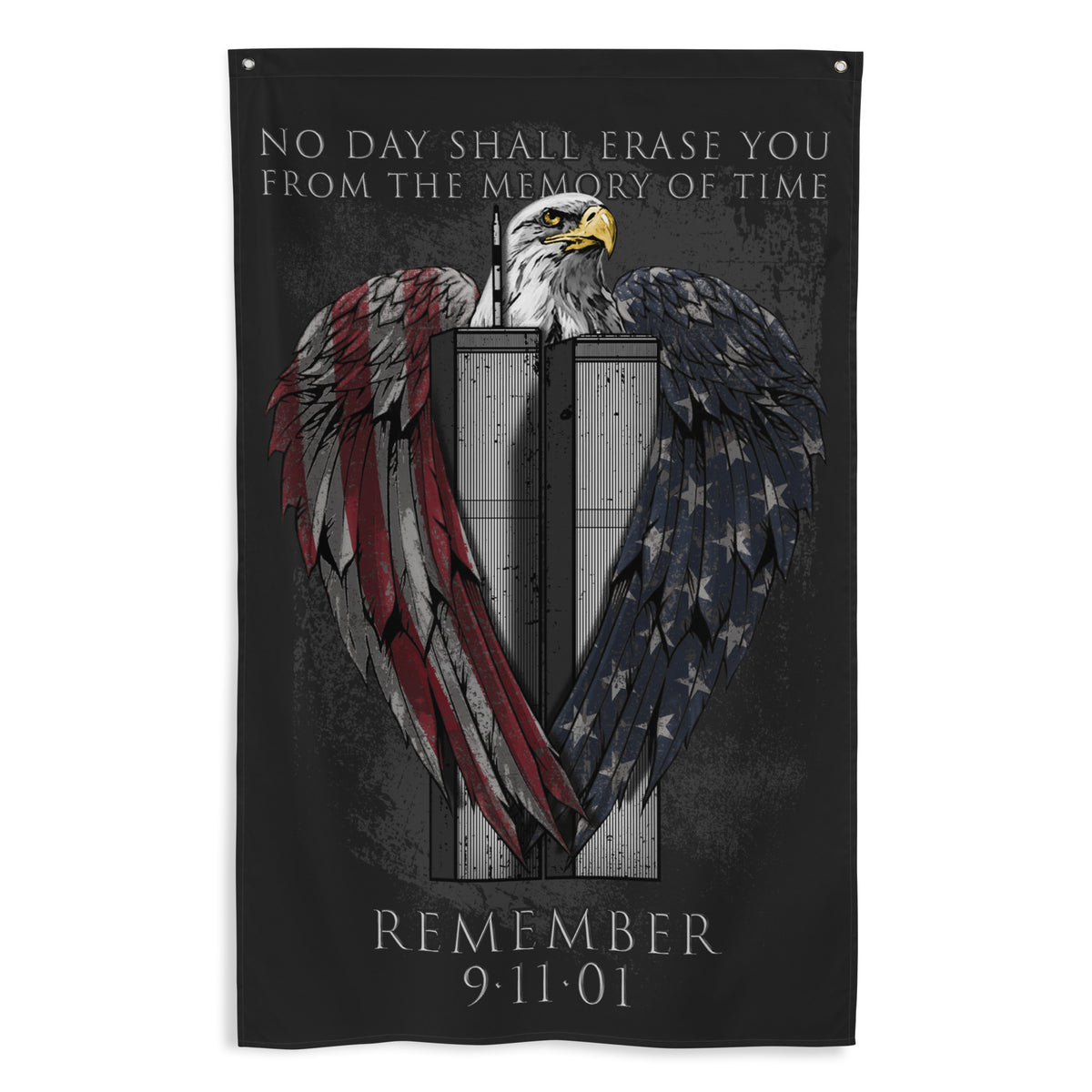 9/11: No Day Shall Erase You Wall Flag