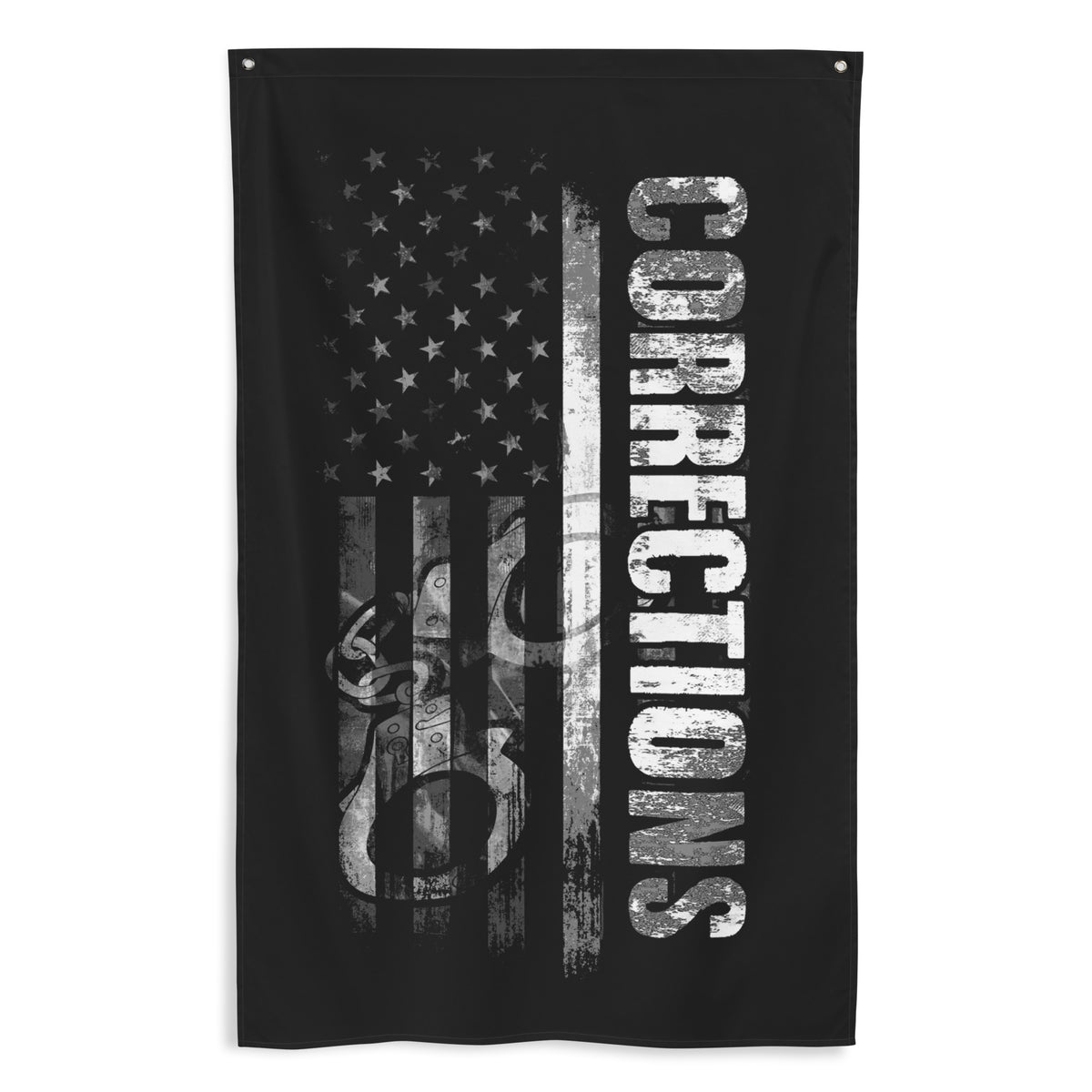 Corrections: Thin Gray Line Wall Flag