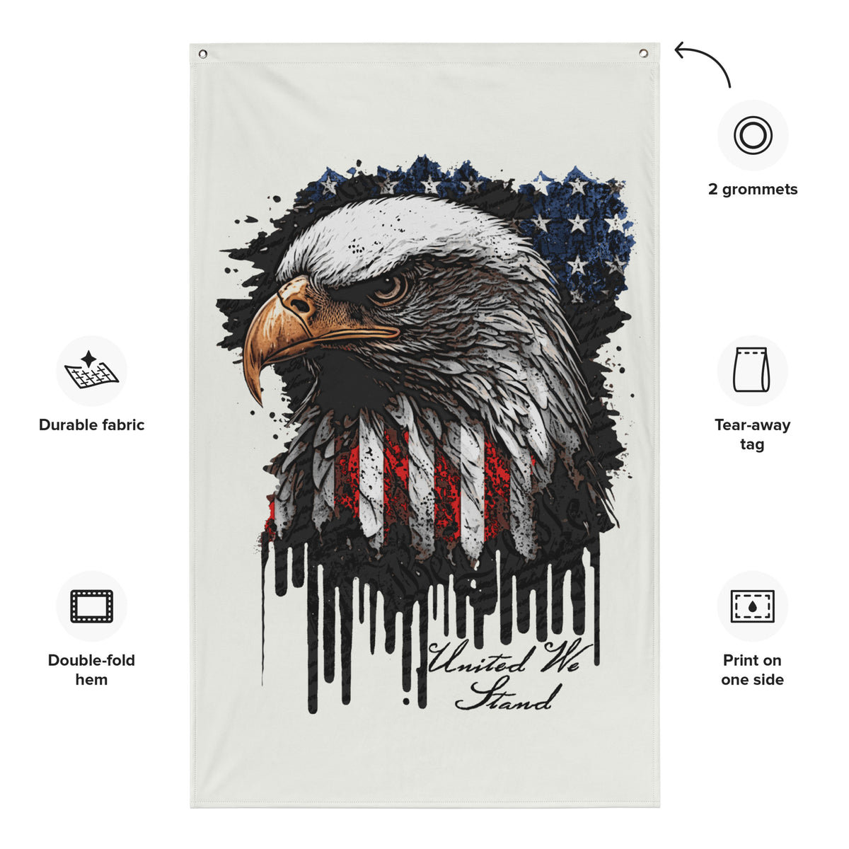 United We Stand Wall Flag