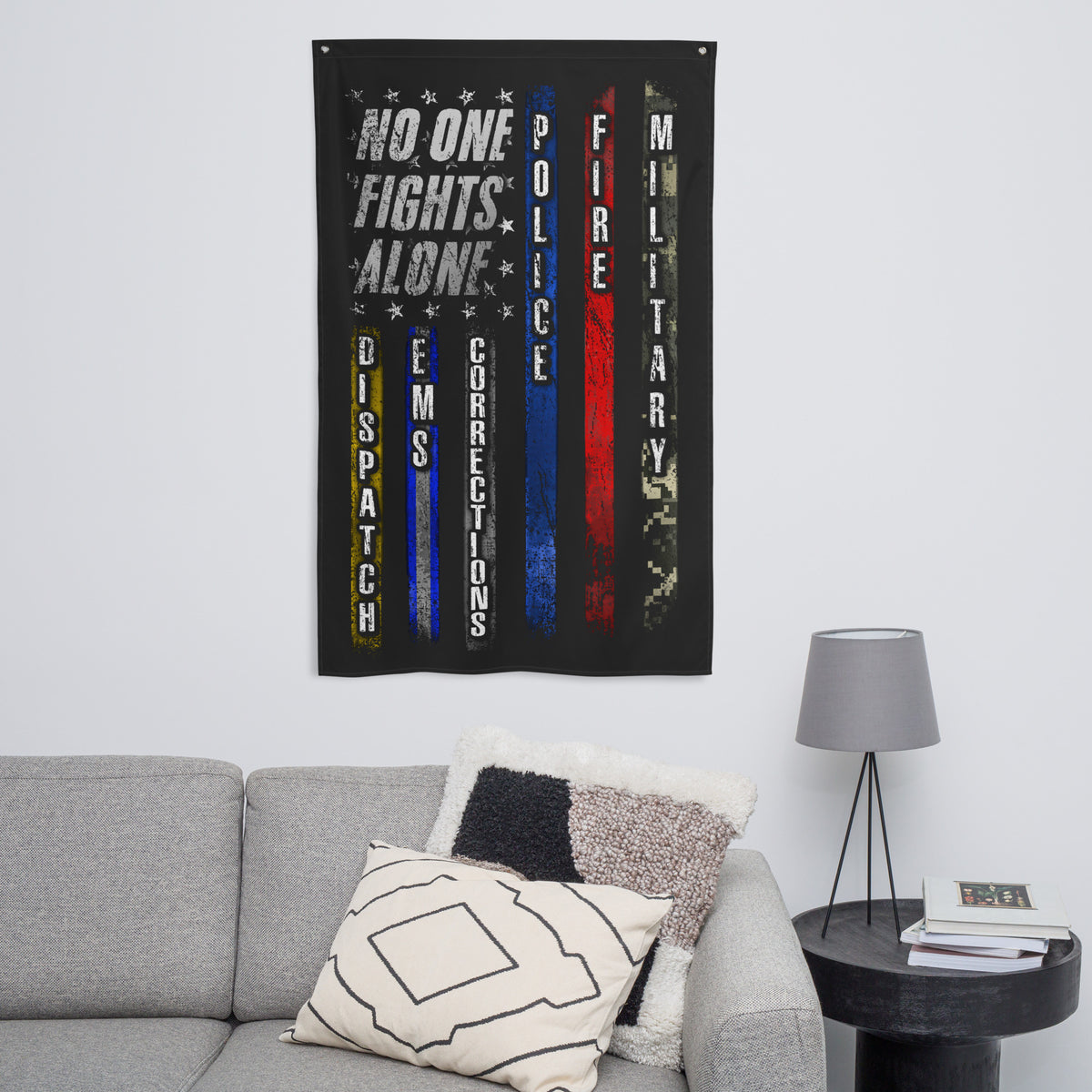No One Fights Alone Original Wall Flag
