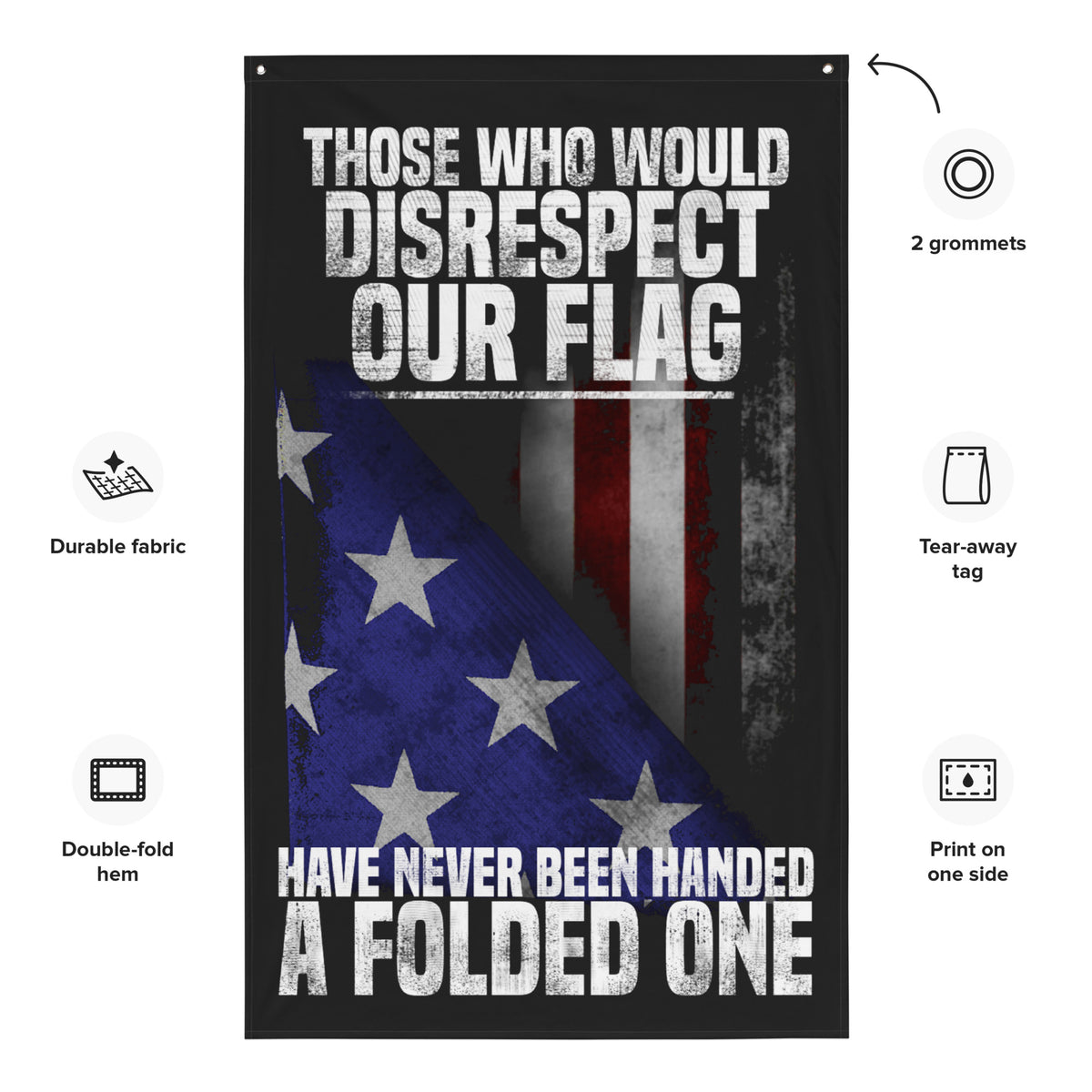 Folded Flag Wall Flag