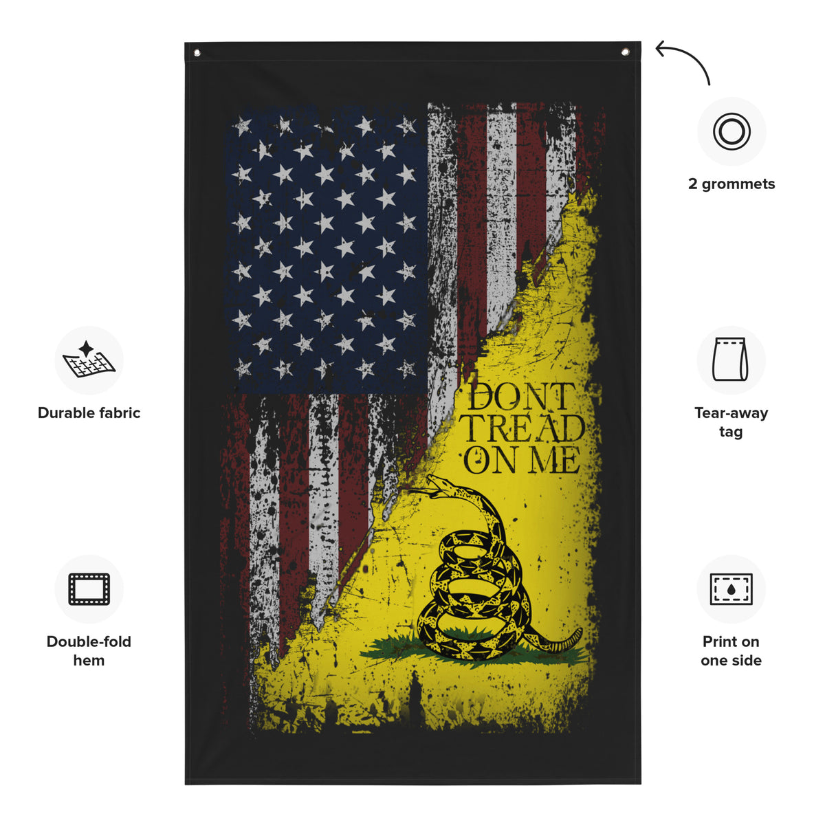 American Gadsden Flag Wall Flag