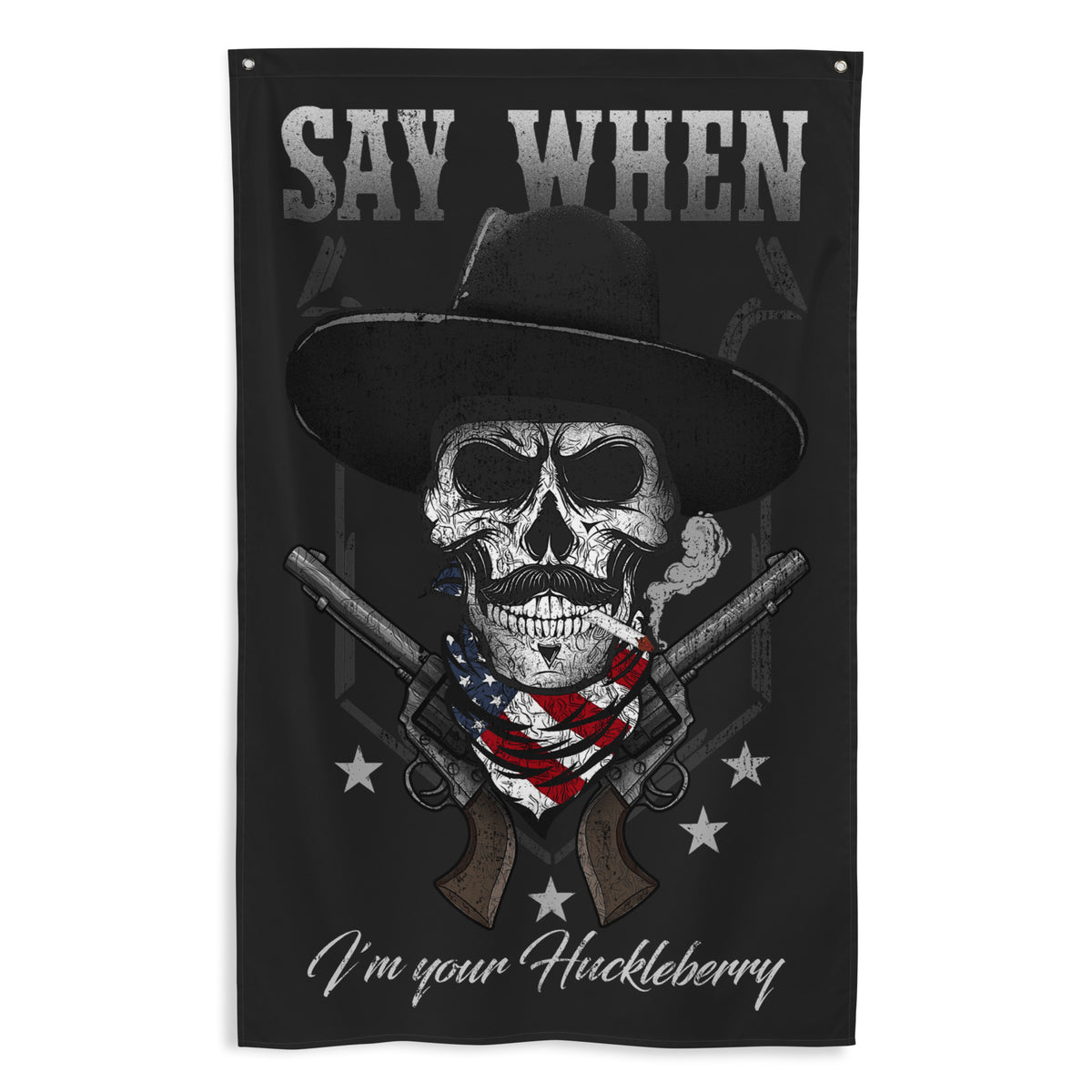 Huckleberry Wall Flag
