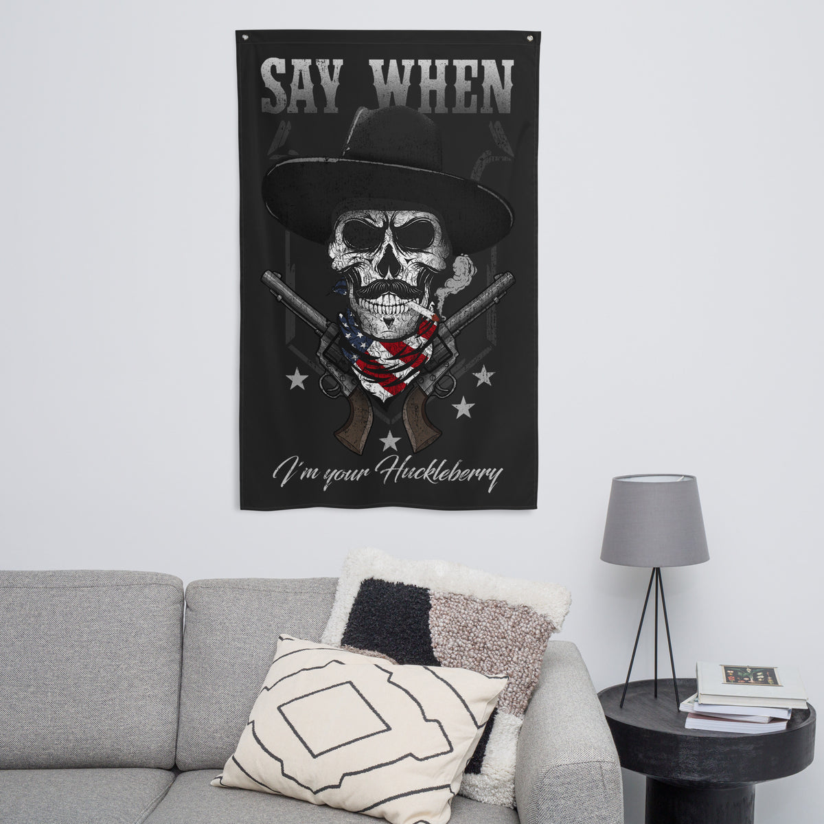 Huckleberry Wall Flag