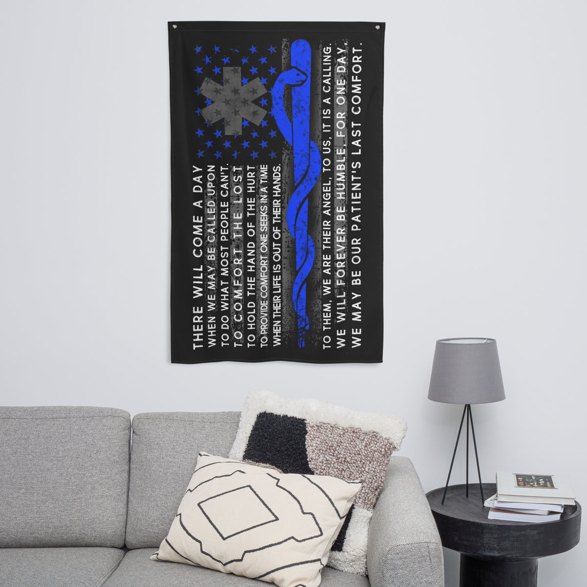 EMT Oath Wall Flag