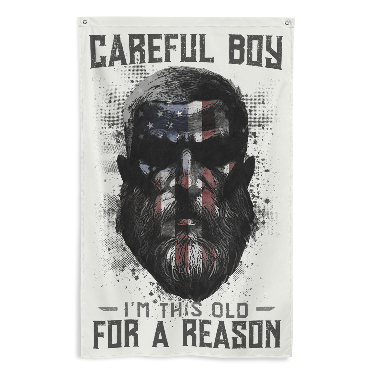 Careful Boy: Light Wall Flag