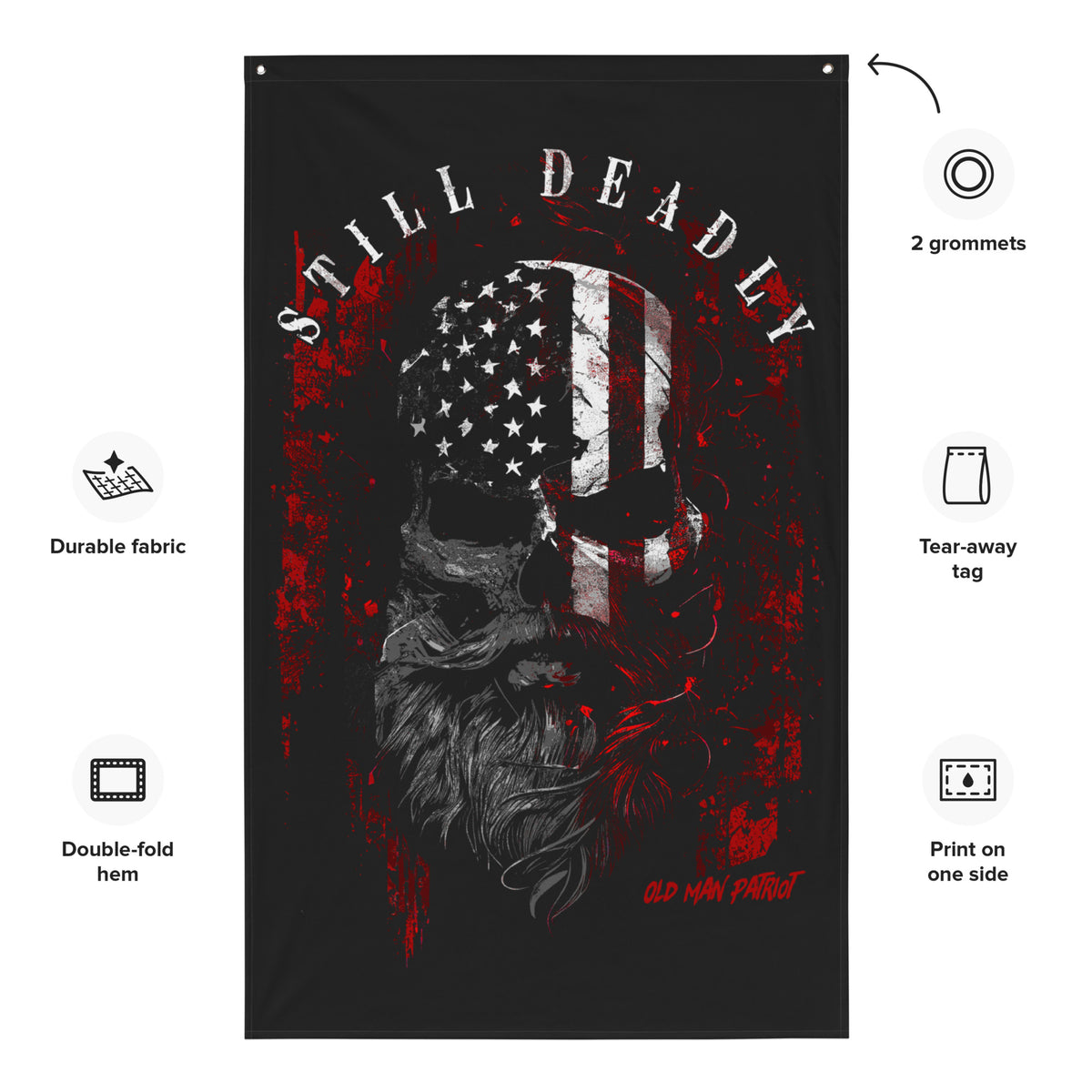 Old Man: Still Deadly Wall Flag