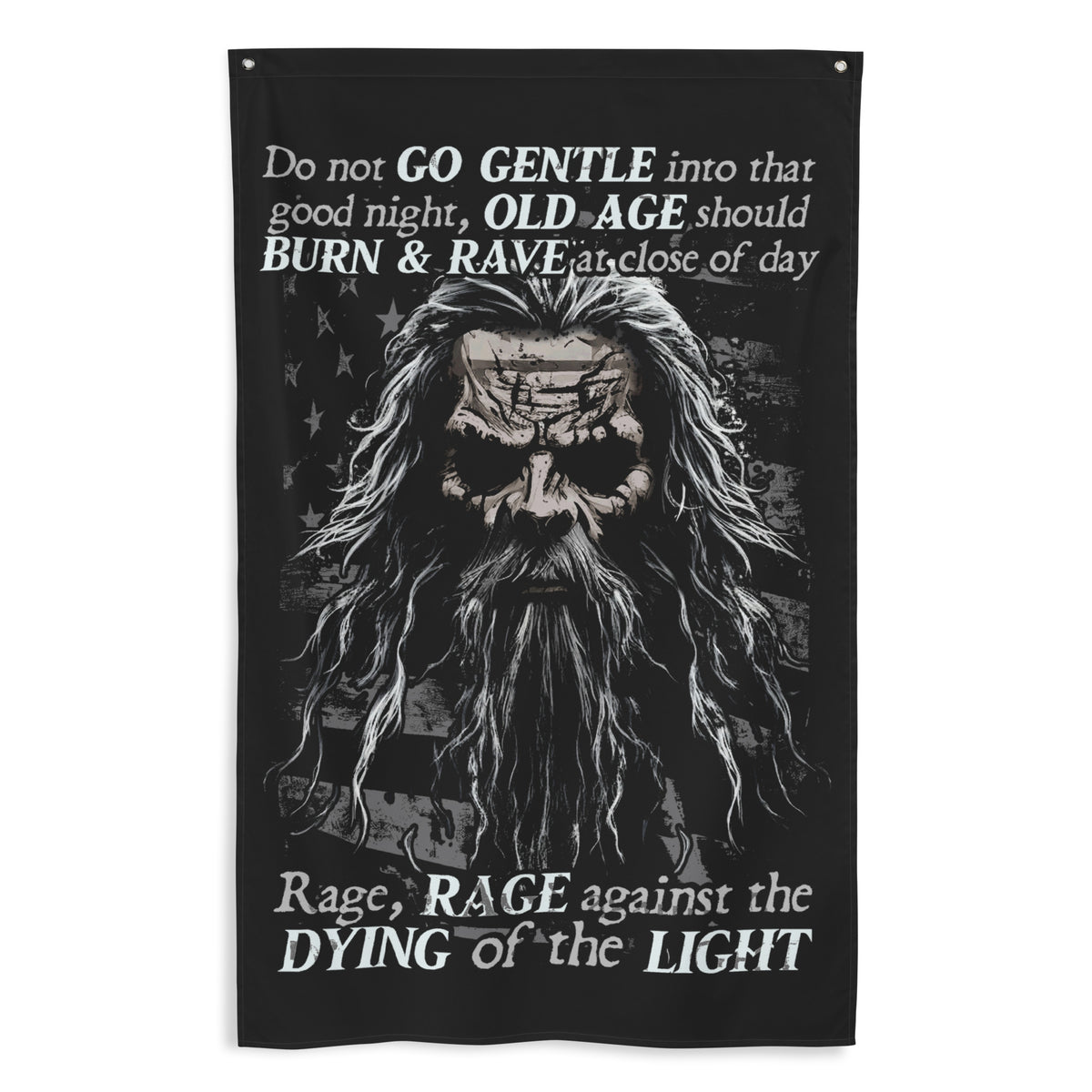 Do Not Go Gentle Wall Flag