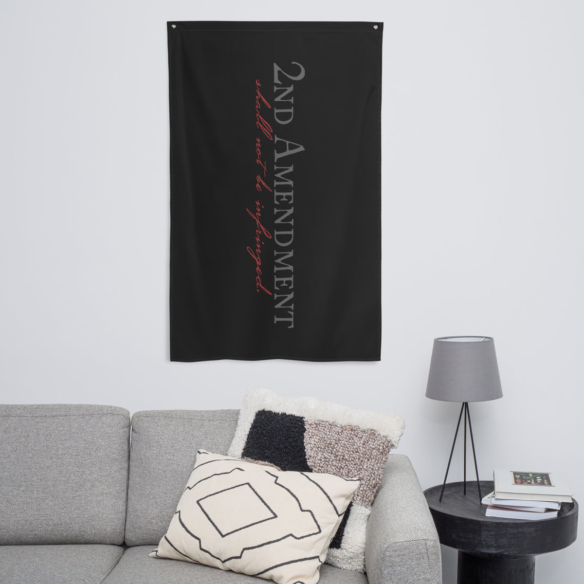 The Bill of Rights 2A Onyx Wall Flag