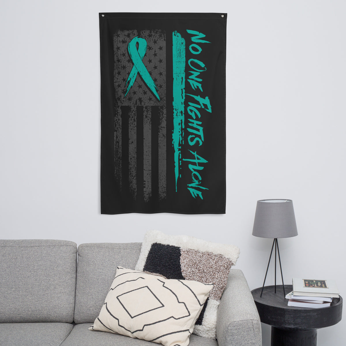 PTSD: No One Fights Alone 2.0 Wall Flag