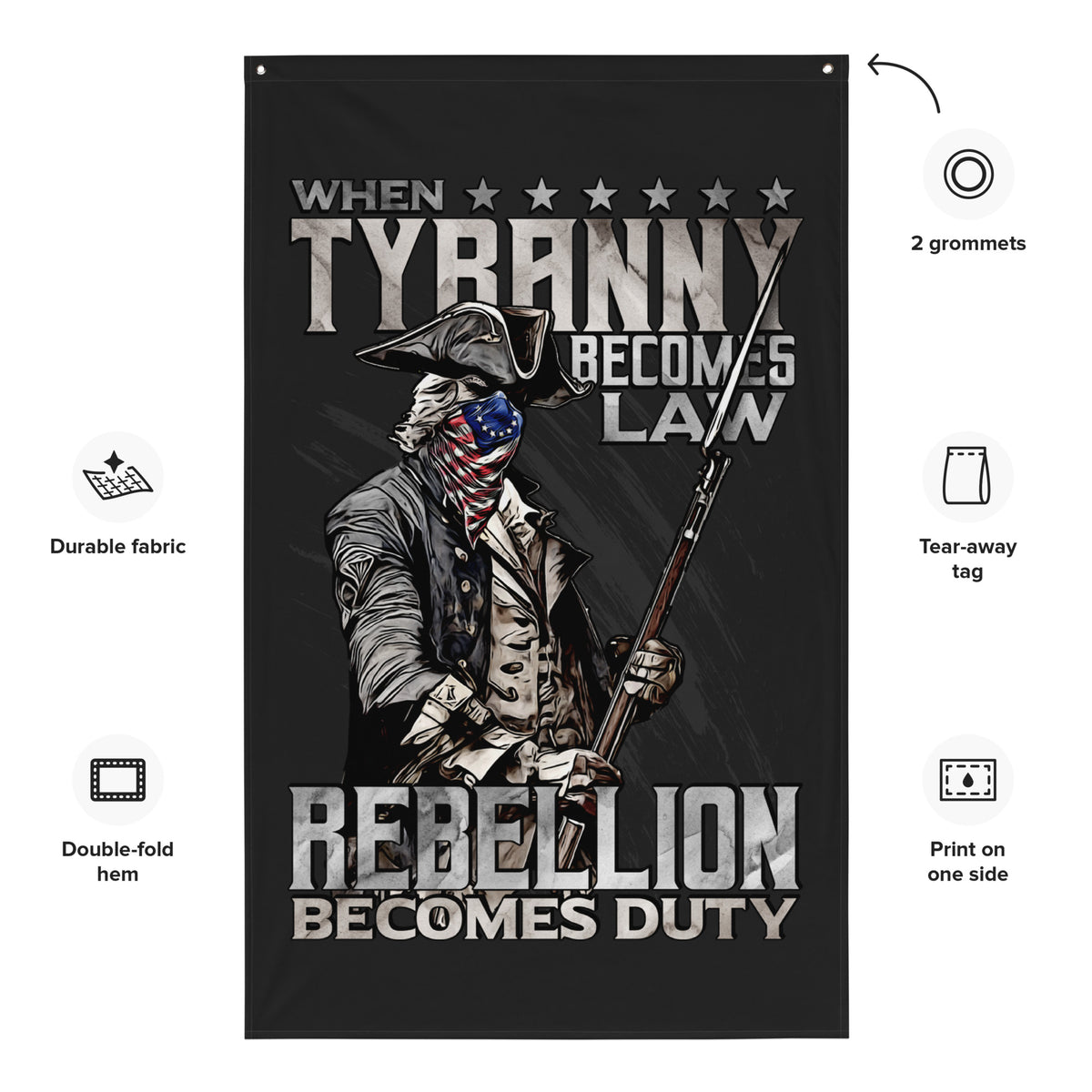 Rebellion Wall Flag
