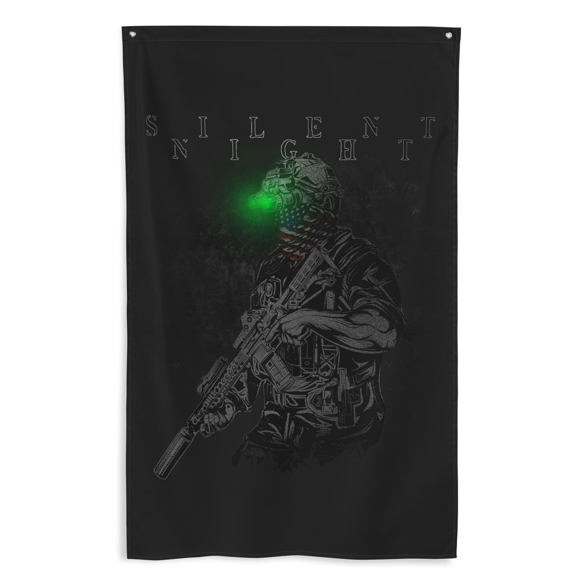 Silent Night Wall Flag