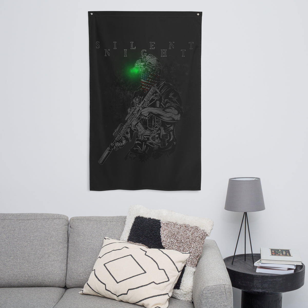 Silent Night Wall Flag