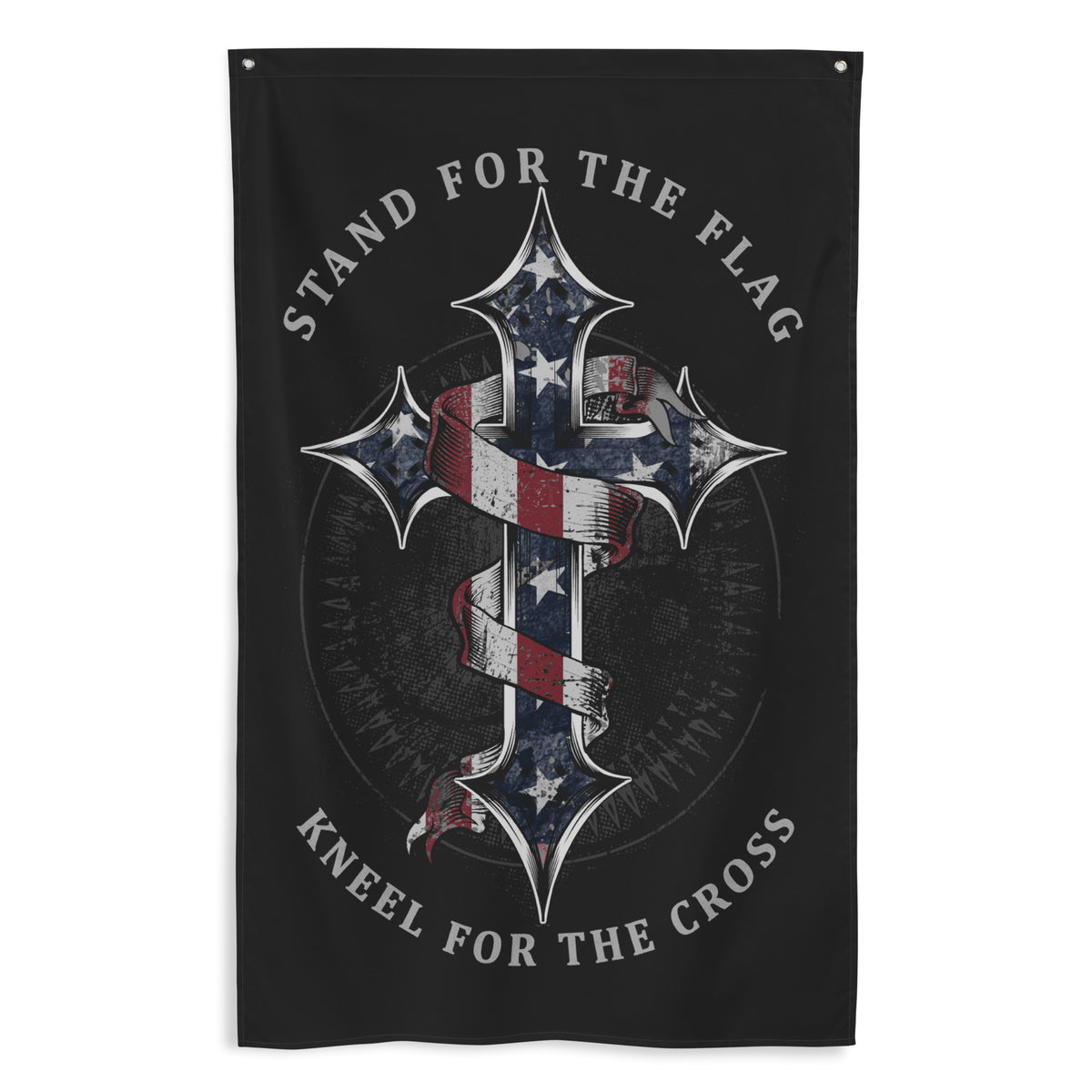 Stand for the Flag Kneel for the Cross Wall Flag