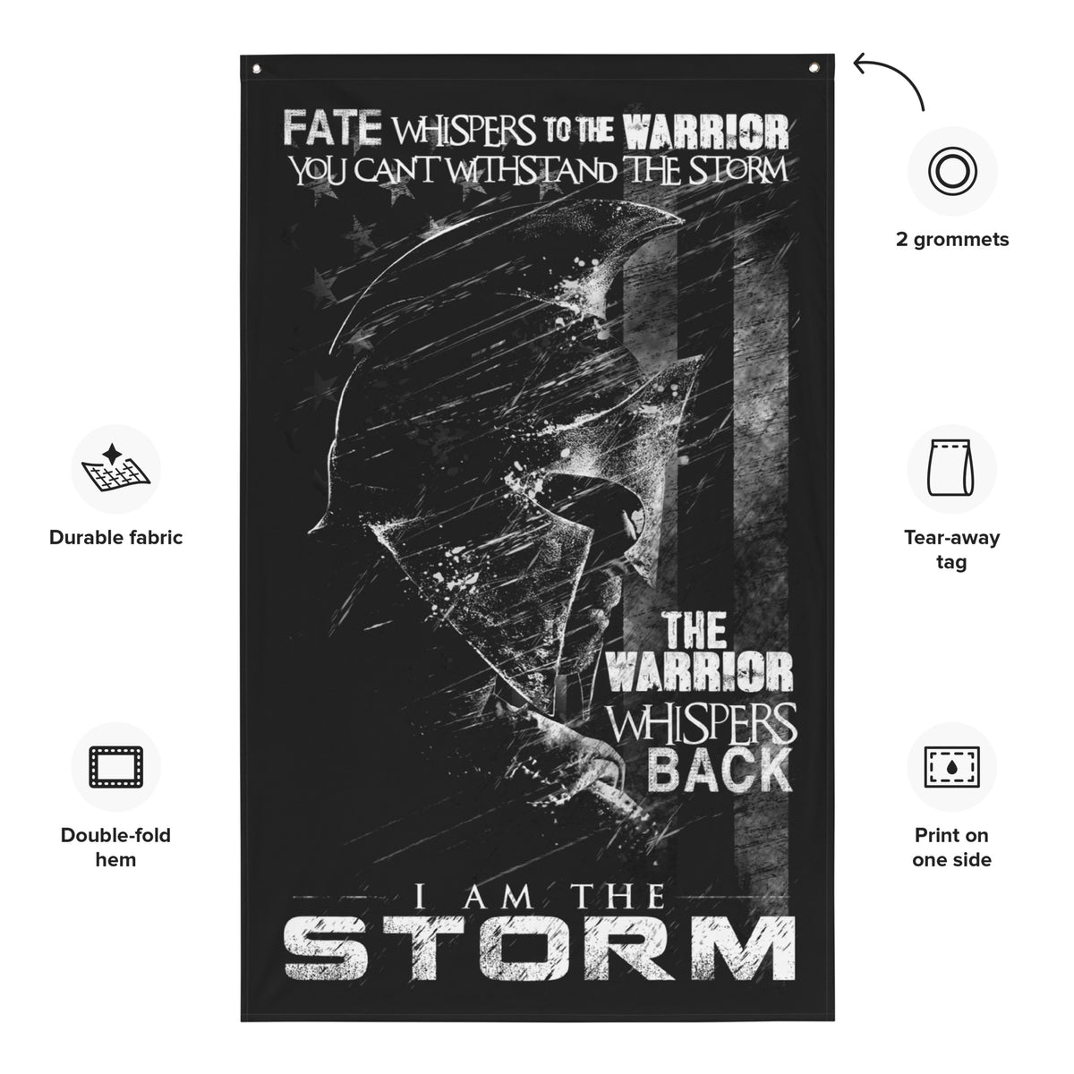 I Am The Storm Wall Flag