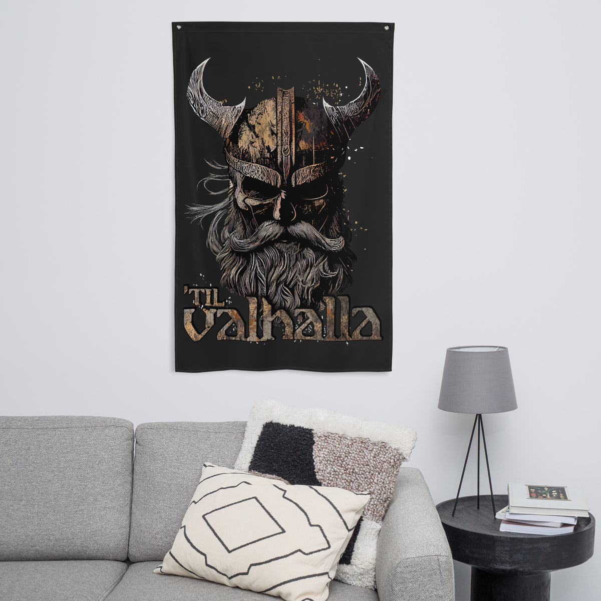 Til Valhalla Wall Flag
