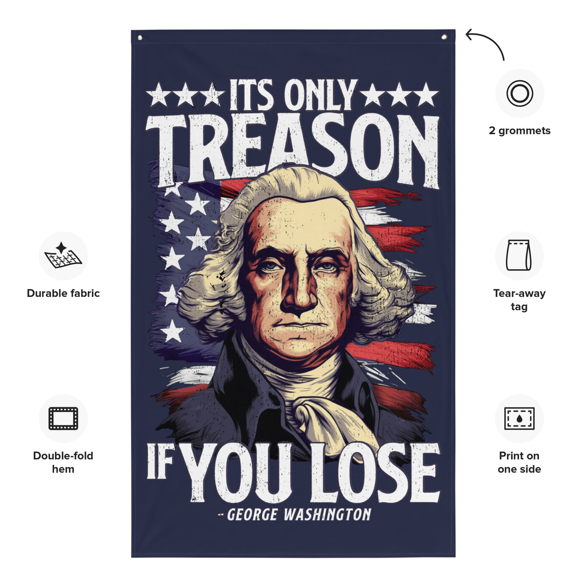 It&#39;s Only Treason if You Lose Wall Flag