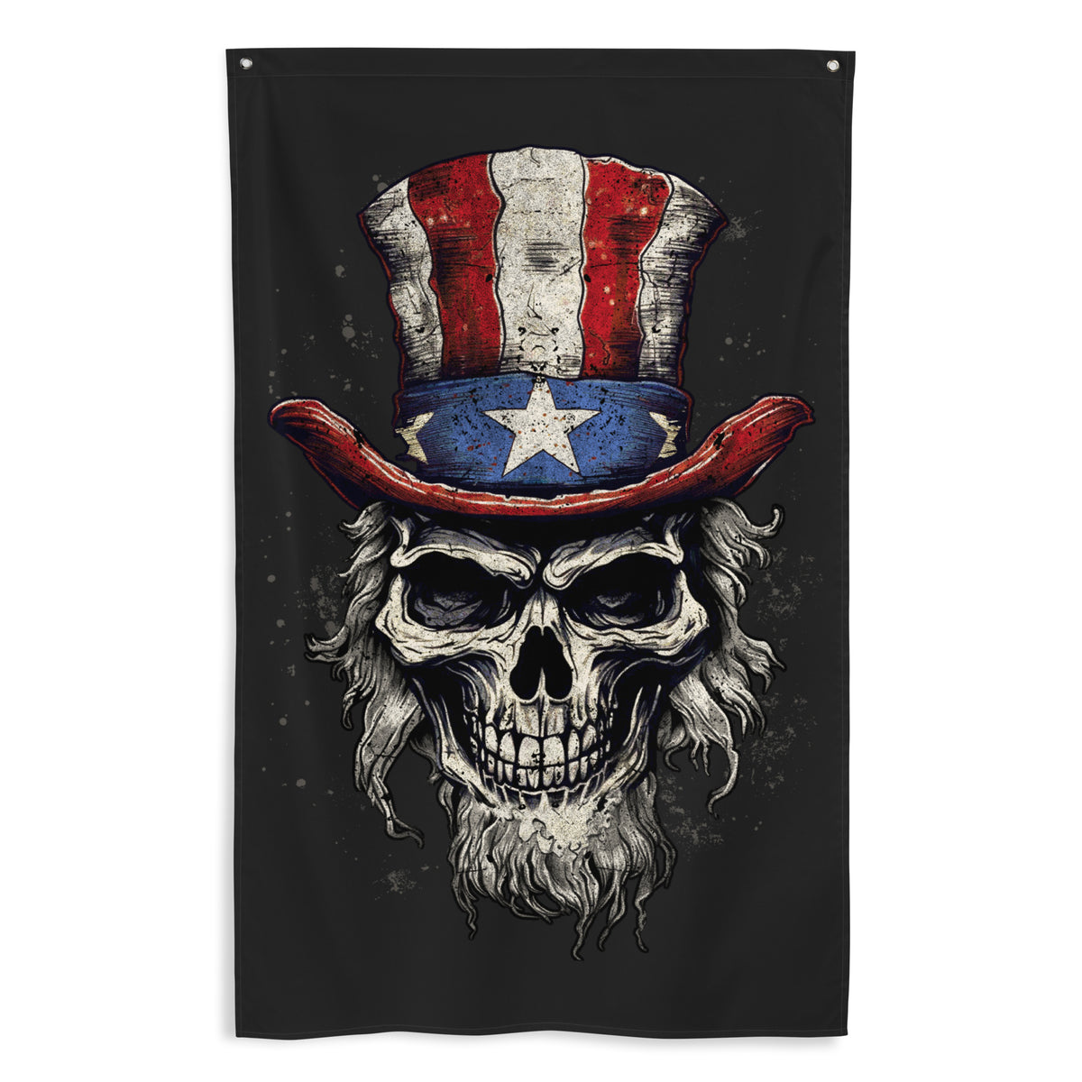 Uncle Sam Skull Wall Flag