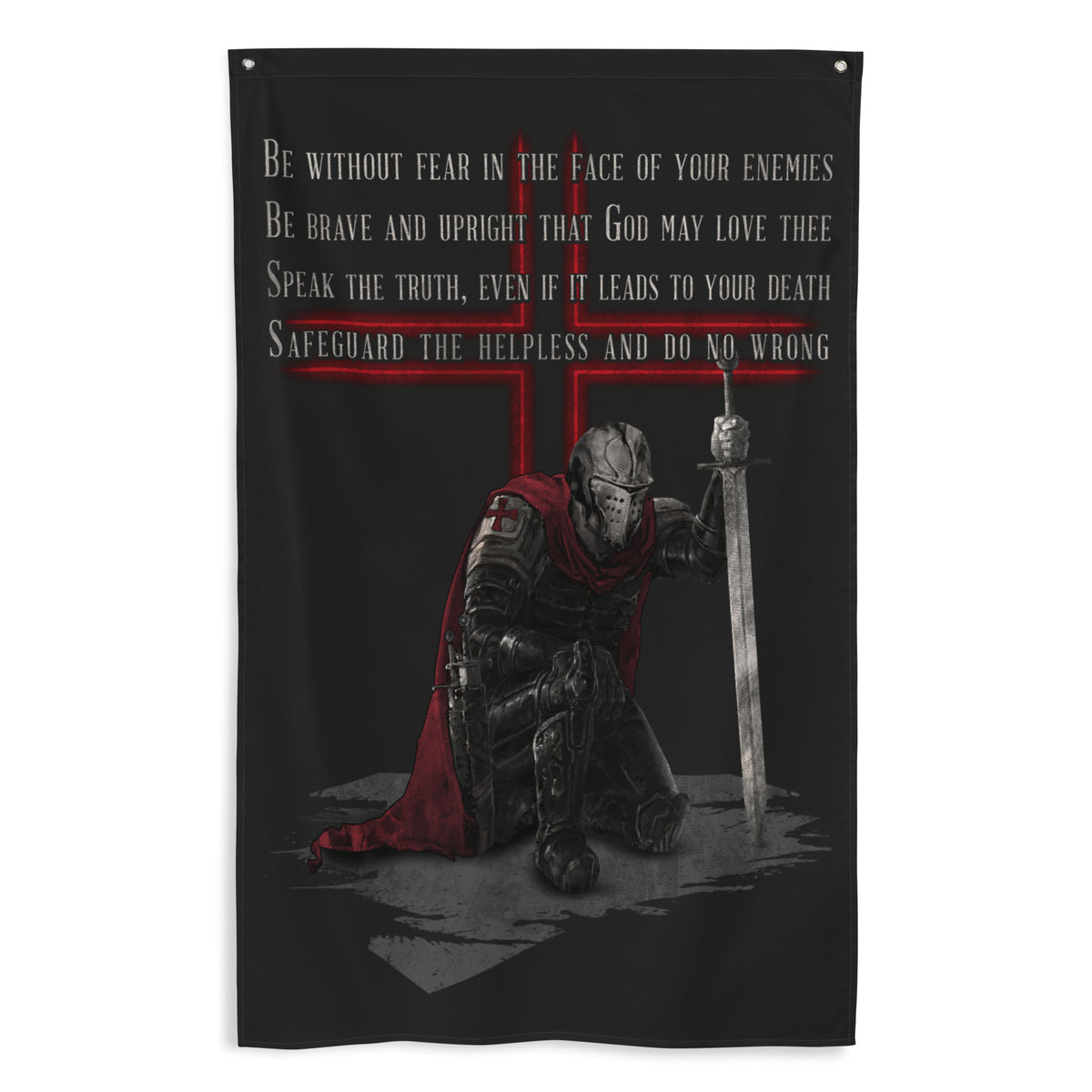 Templar Code Wall Flag