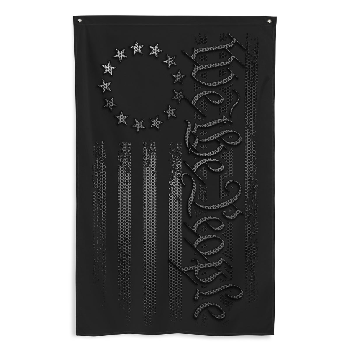 We The People Carbon Onyx Wall Flag