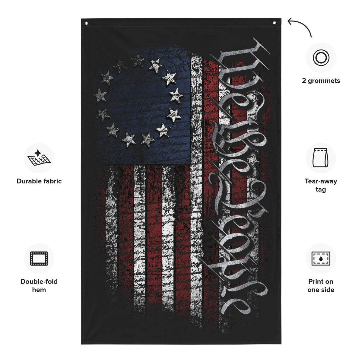 America: We the People Wall Flag