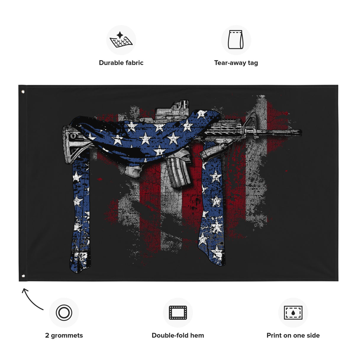 2nd Amendment Definition Wall Flag