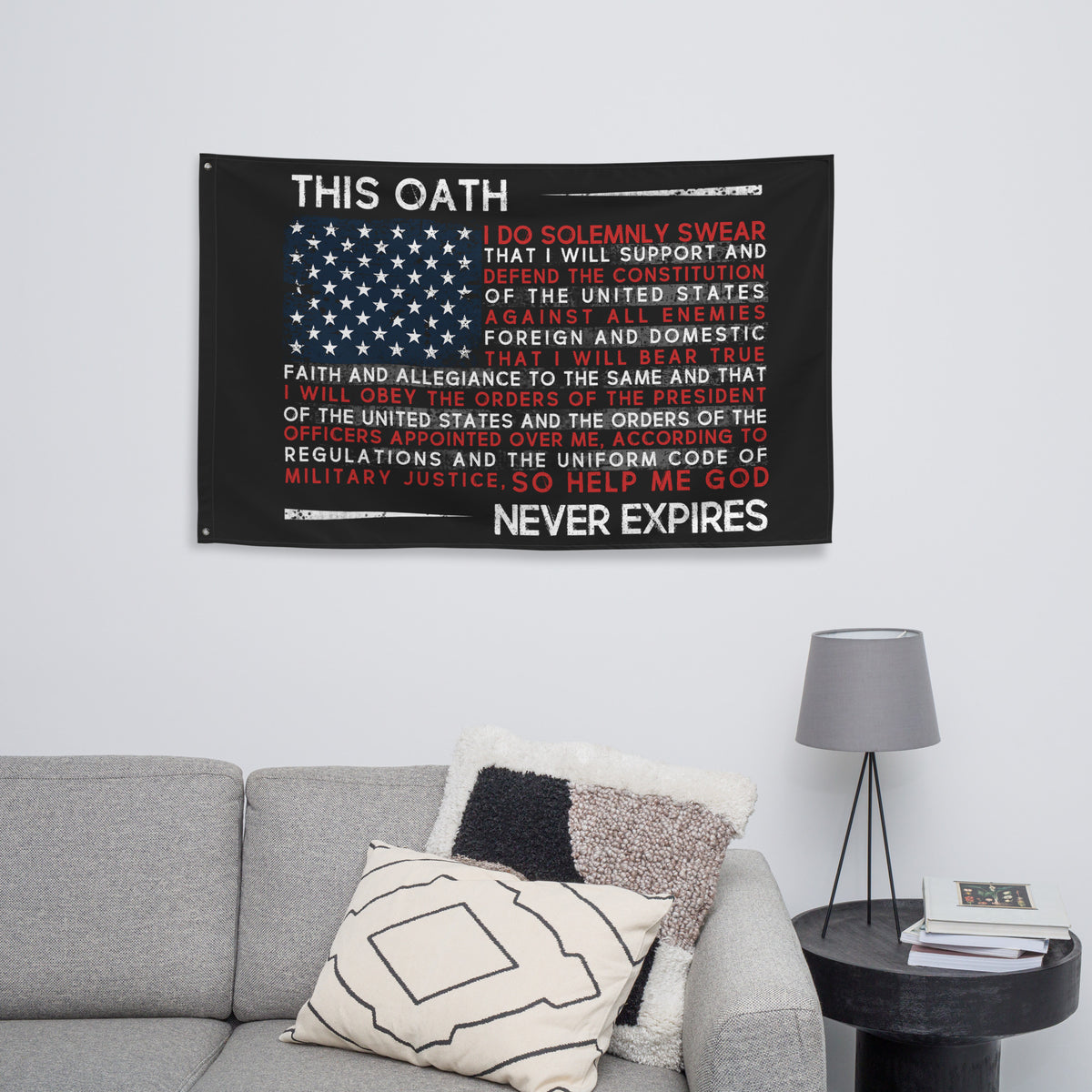 Veteran Oath Wall Flag