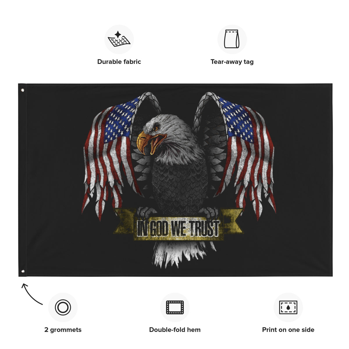 In God We Trust Wall Flag