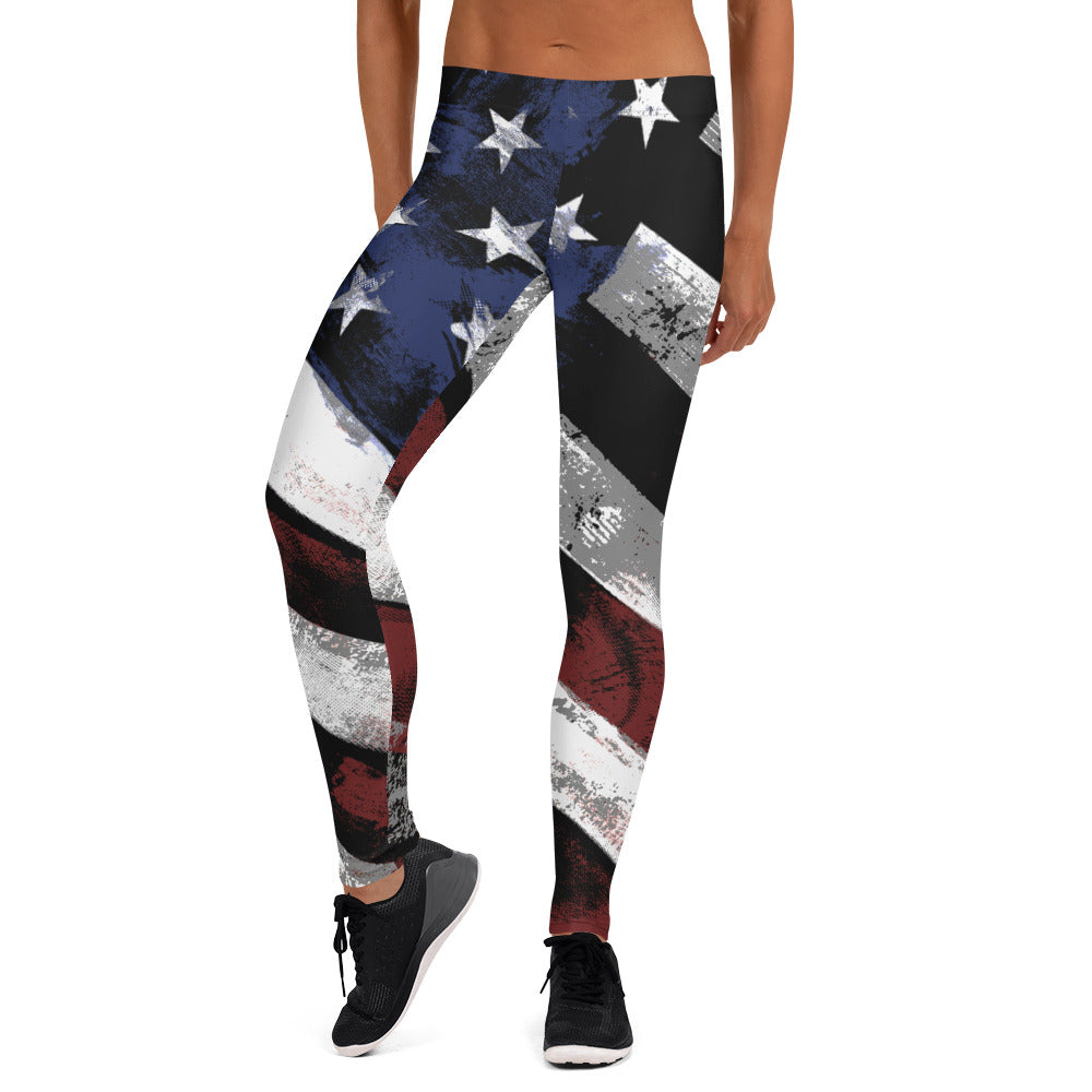 American Flag Leggings
