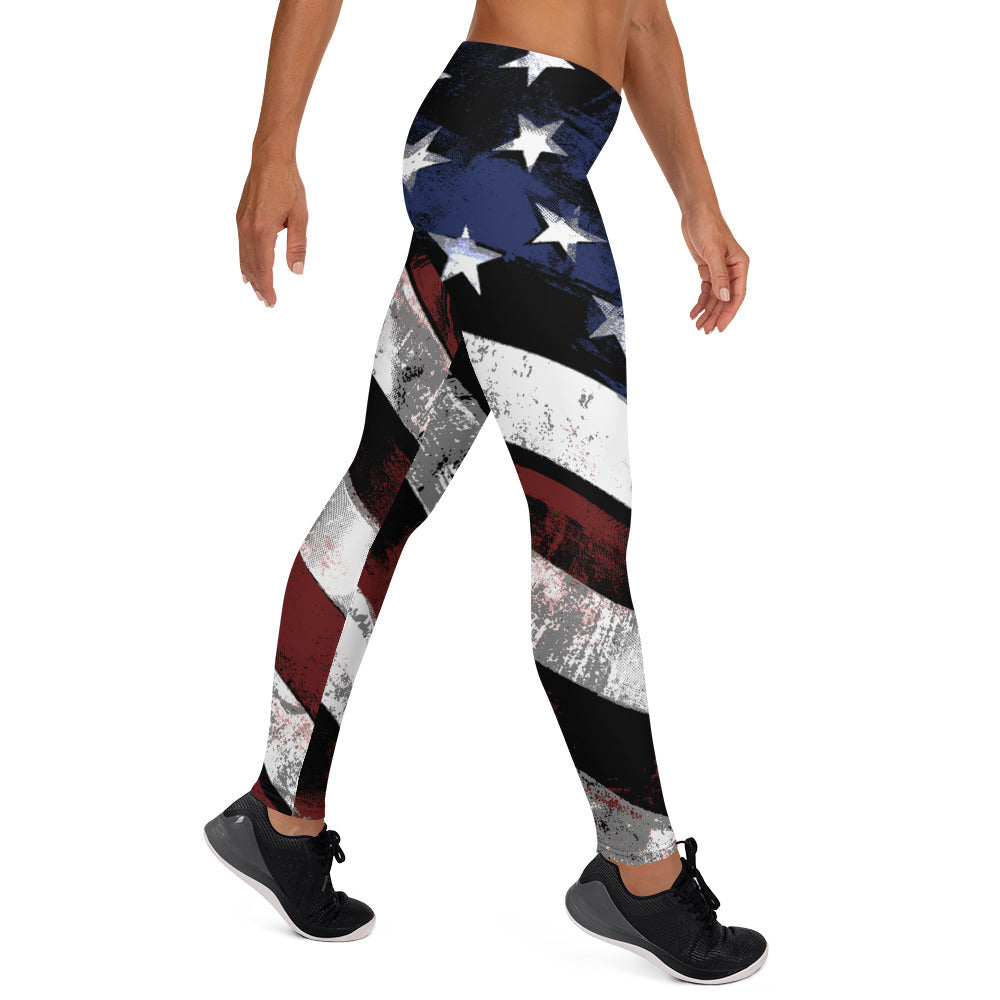 American Flag Leggings