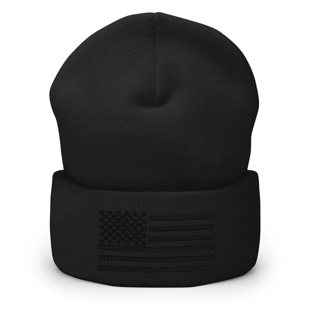 Blackout American Flag Beanie