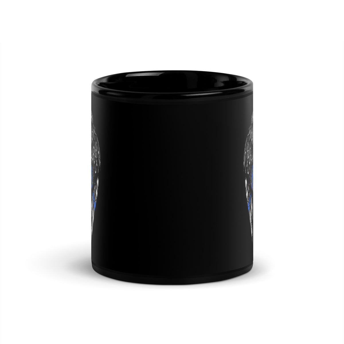 Thin Blue Line Angel Wings Mug