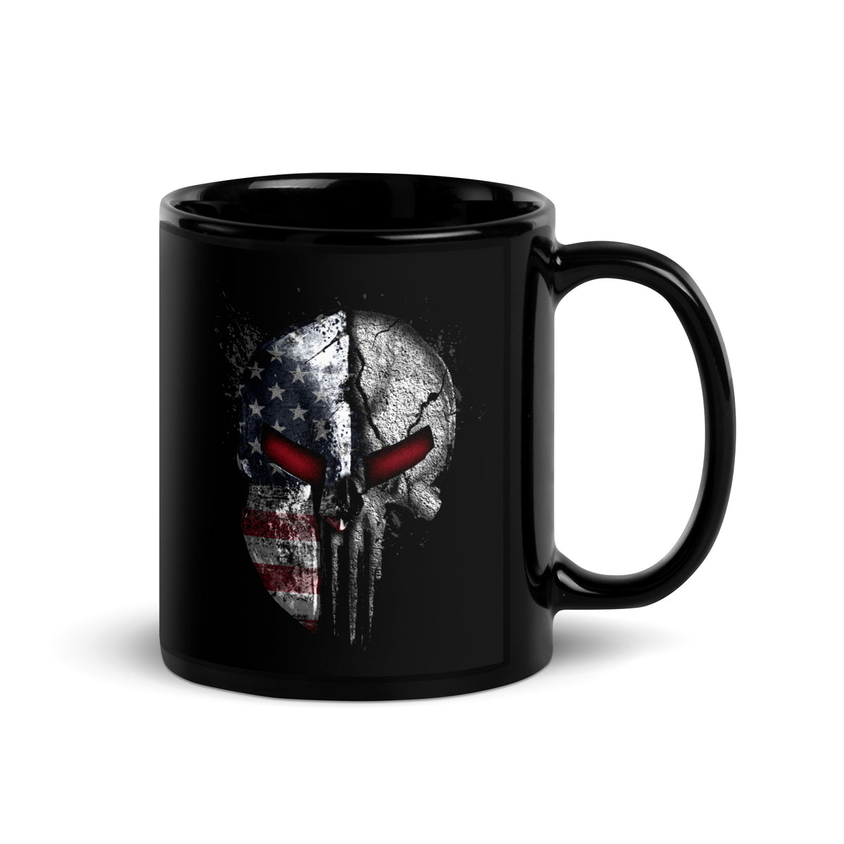 American Flag Skull Spartan Mug