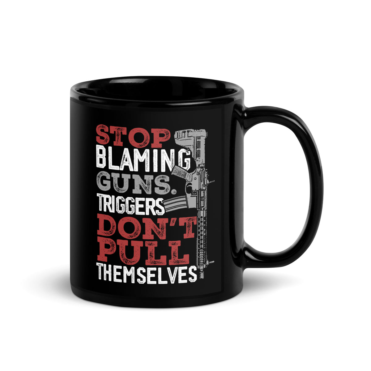 Stop Blaming Guns Mug