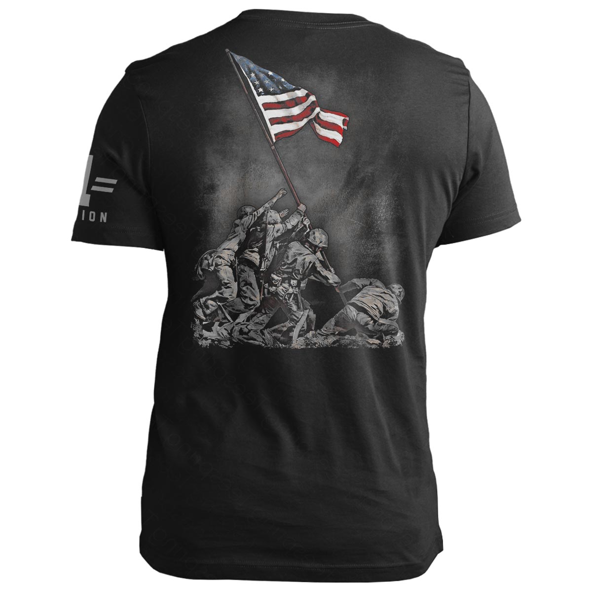 Soldiers Raising American Flag Iwo Jima