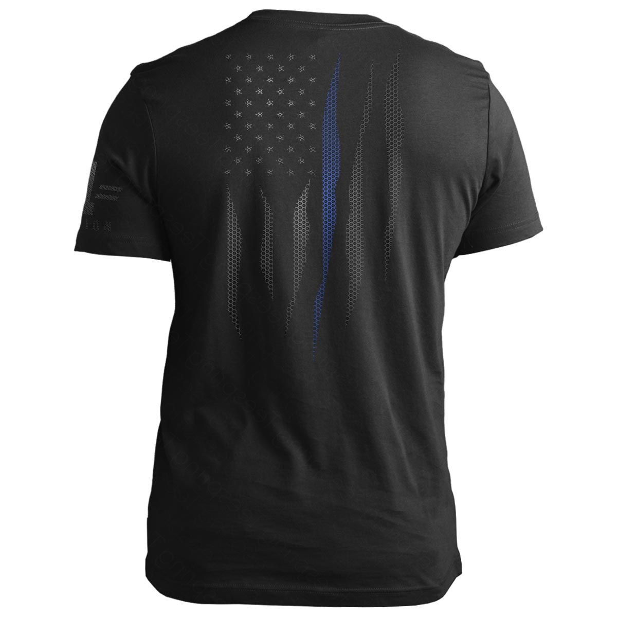 Carbon Onyx Thin Blue Line Flag