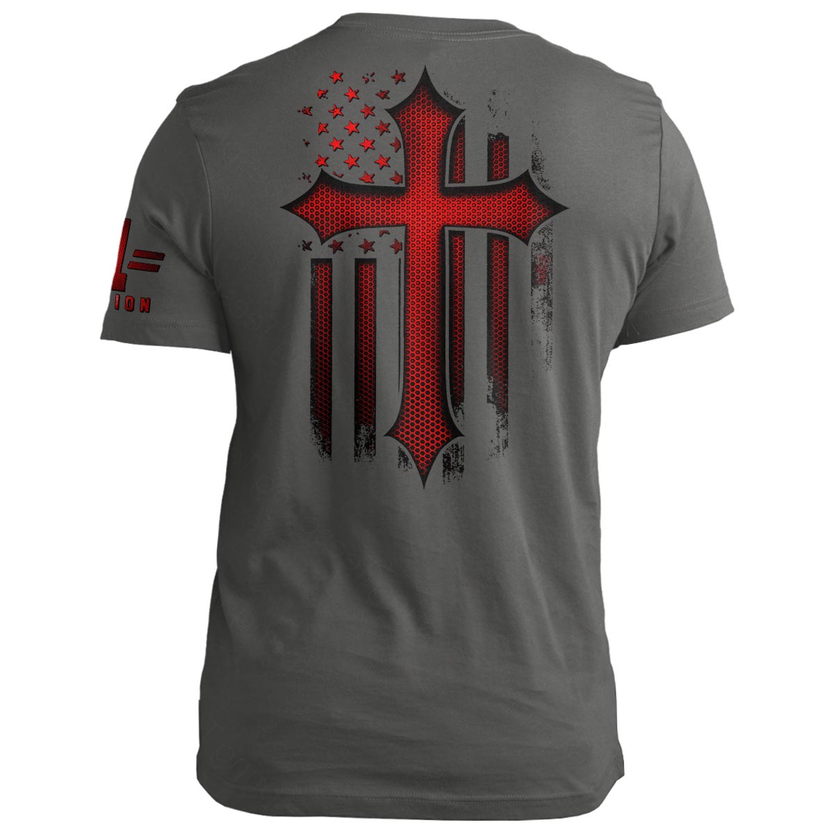 Christian Cross Red Carbon Onyx