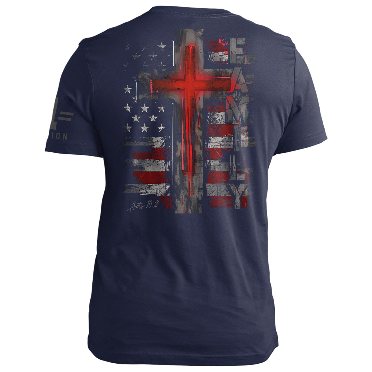 Family American Flag: Acts 10:2