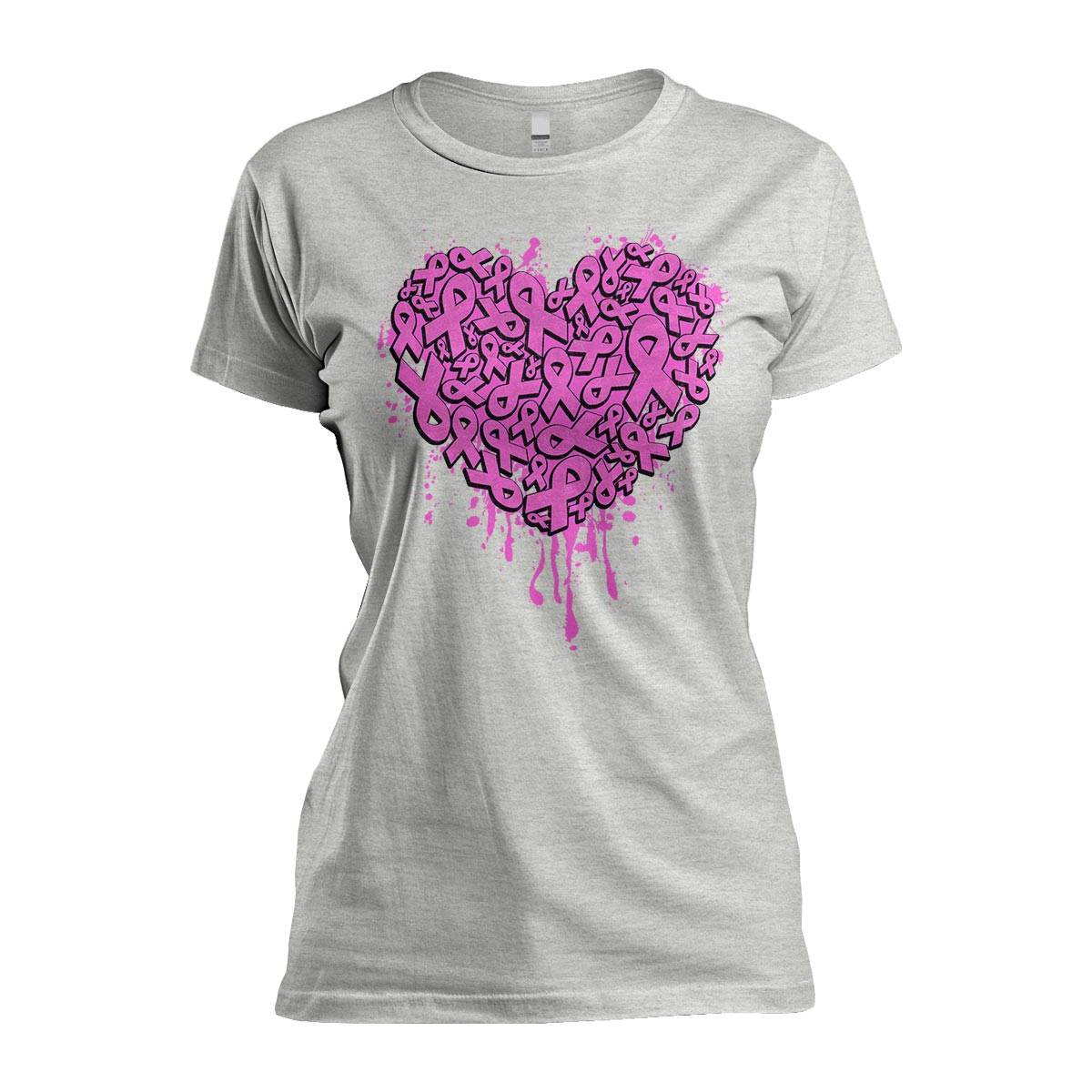 Breast Cancer Awareness: Heart - Women&#39;s Relaxed Fit