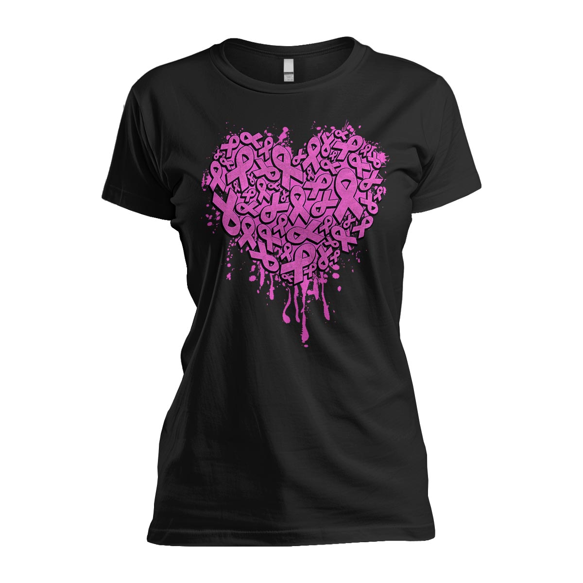 Breast Cancer Awareness: Heart - Women&#39;s Relaxed Fit