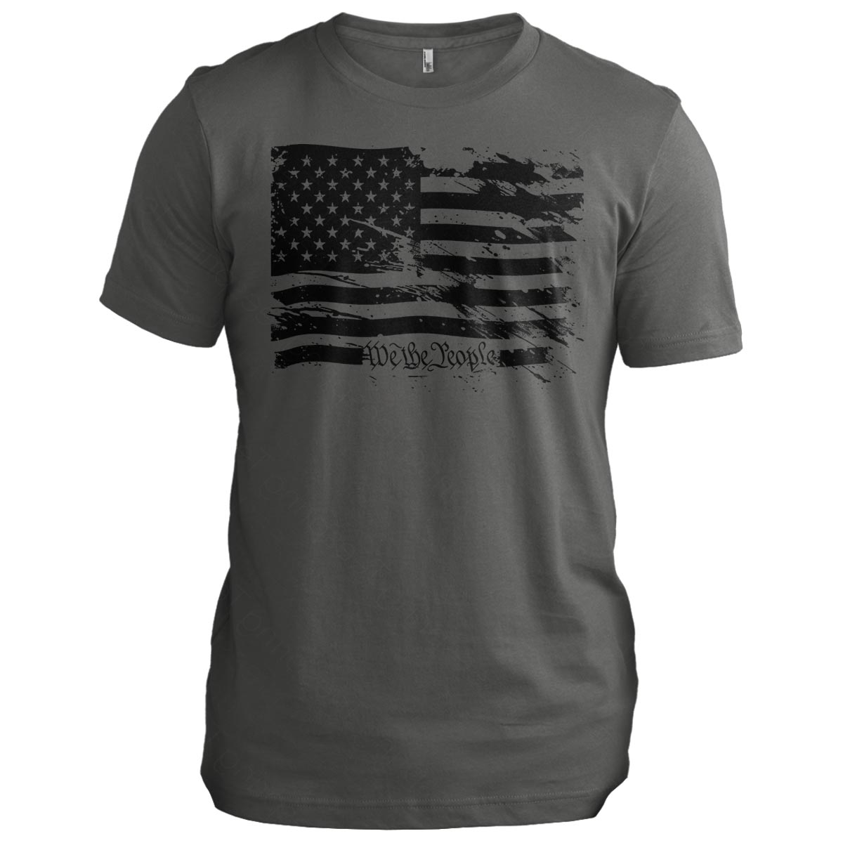 We The People American Flag Charcoal