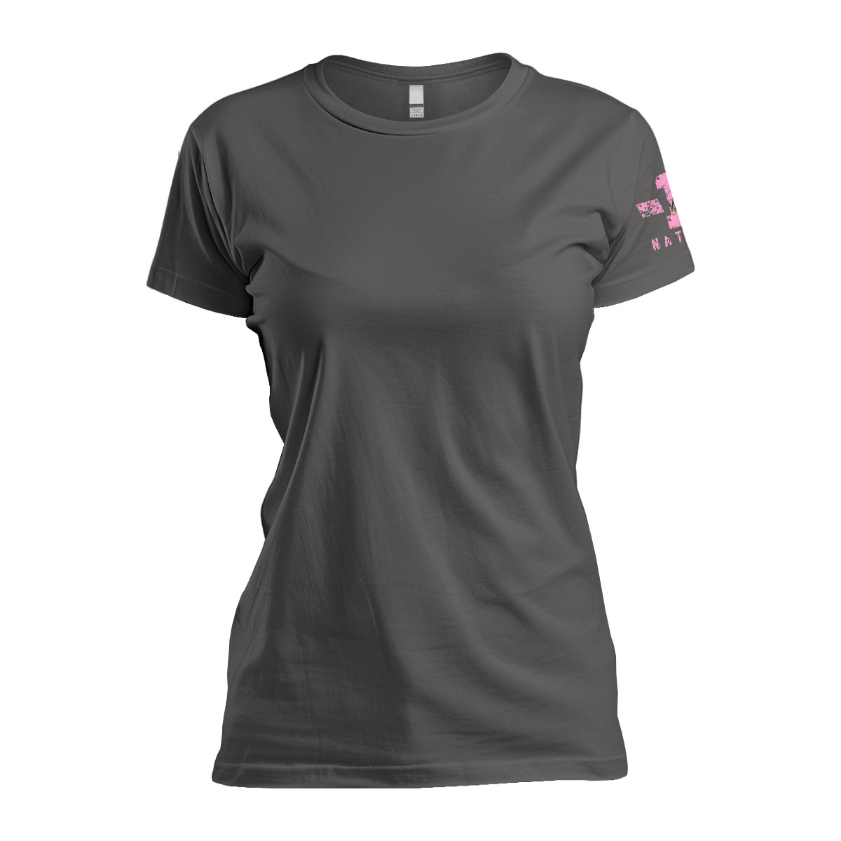 Pink Hunting Camo American Flag - Women&#39;s Relaxed Fit