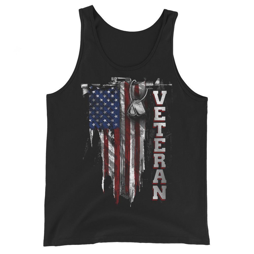 Veteran Distressed Flag Tank