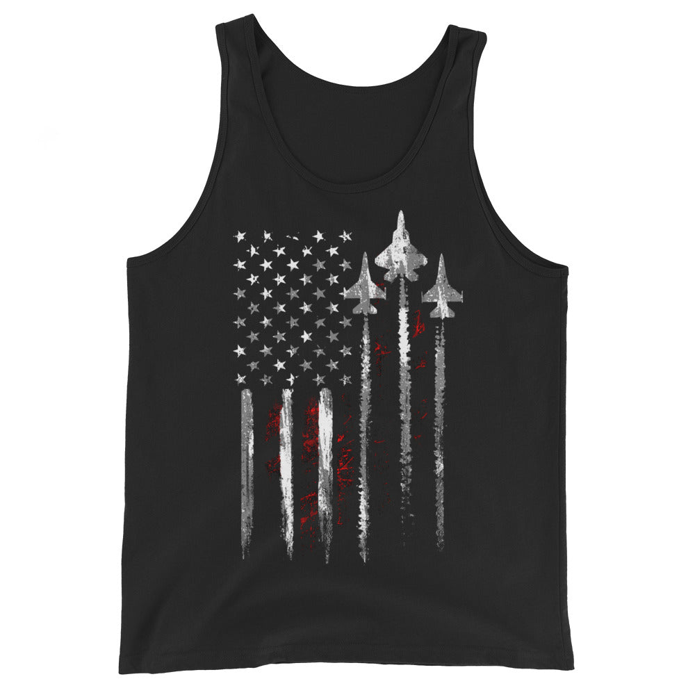 Fighter Jet Flag Tank