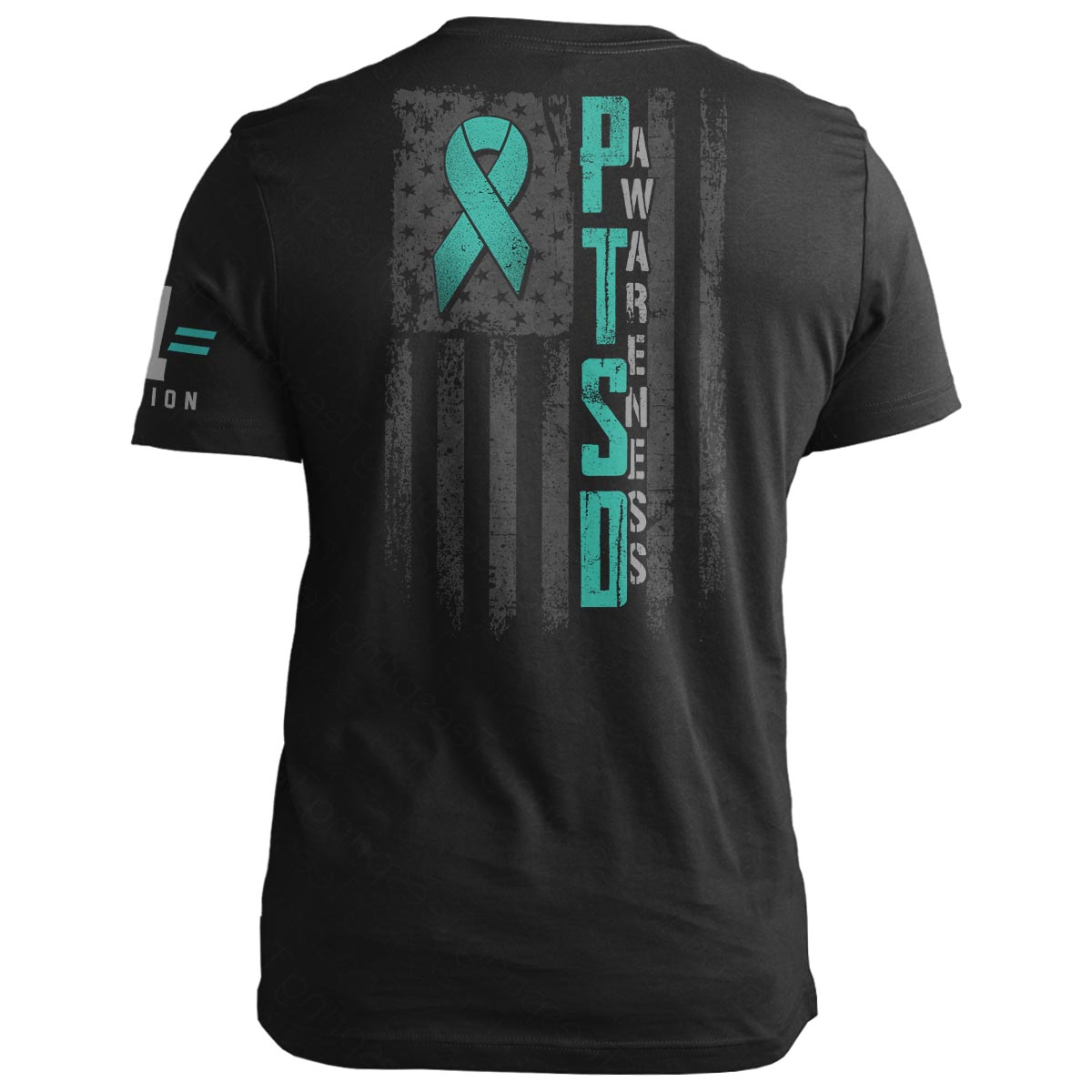 PTSD Awareness American Flag