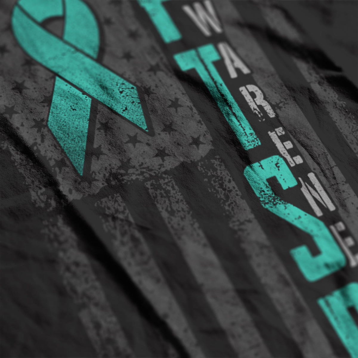 PTSD Awareness American Flag