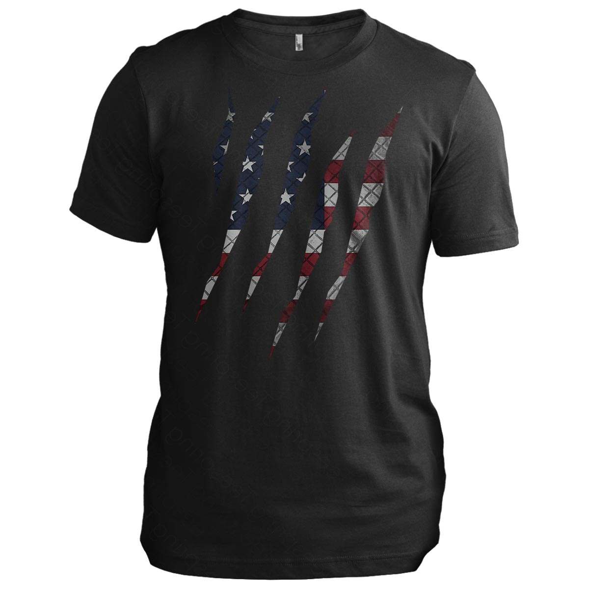 American Flag Rip Through