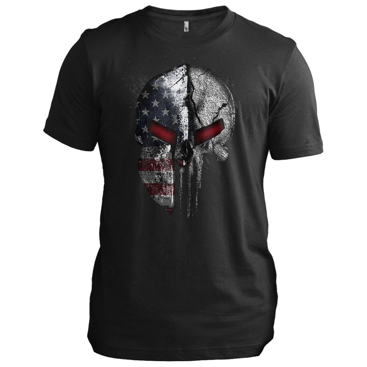 American Flag Skull Spartan