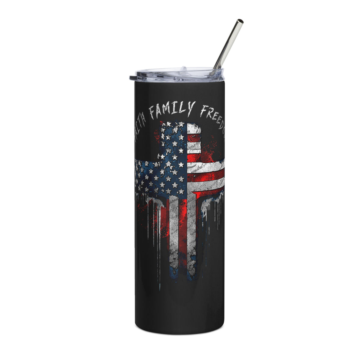Faith Family Freedom Tumbler